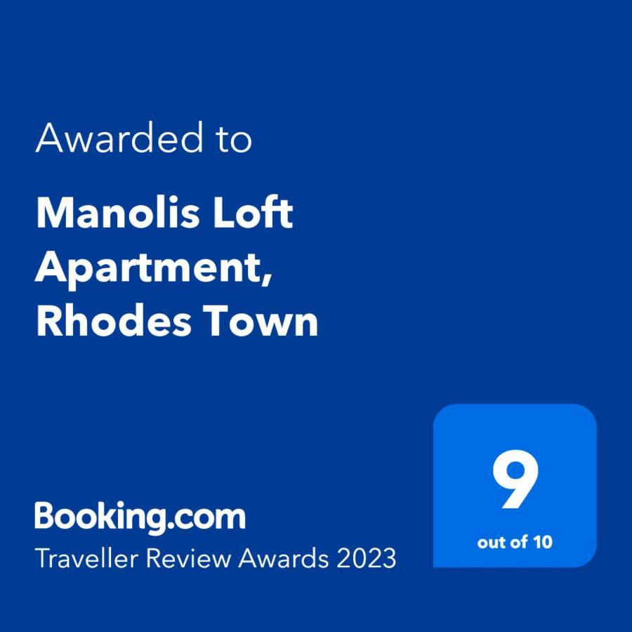 Manolis Loft Apartment, Rhodes Town Rhodes City Zewnętrze zdjęcie